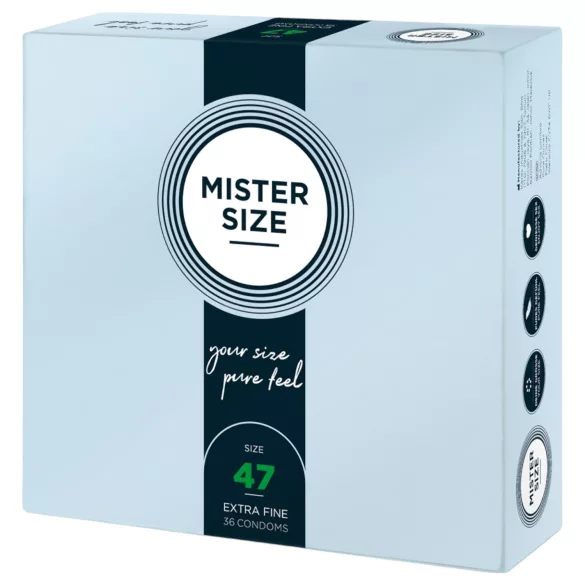 Mister Size - tanji kondom - 47mm - 36 komada