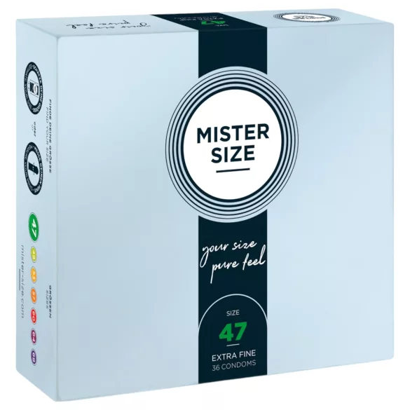 Mister Size - tanji kondom - 47mm - 36 komada