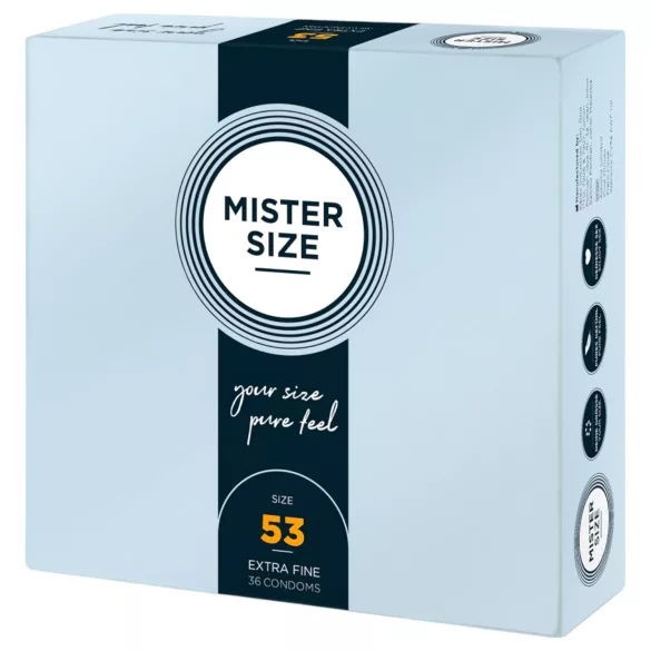Mister Size - tanka kondom - 53mm - 36 komada