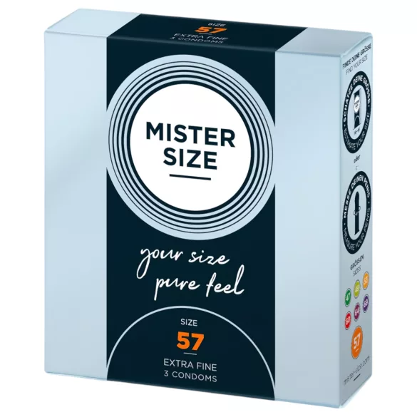 Mister Size - tanka kondom - 57mm - 3 komada