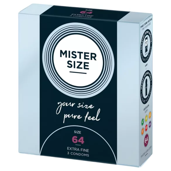 Mister Size - tanka kondom - 64mm - 3 komada