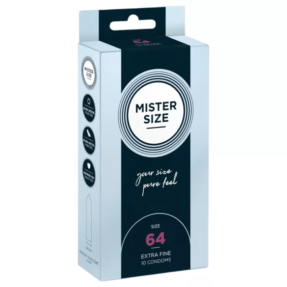 Mister Size - tanji kondom - 64mm - 10 komada