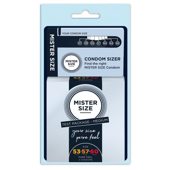 Mister Size test paket prezervativa s mjeračem - 3 kom.