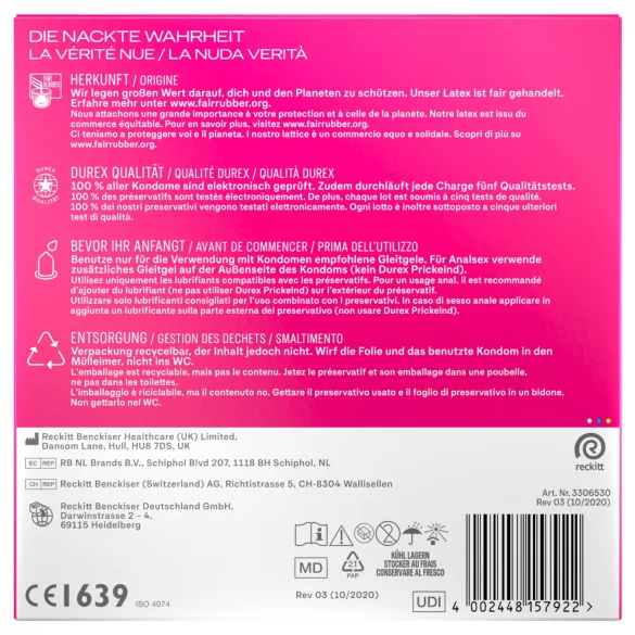 Durex - Pleasure Me kondomi (40 kom)