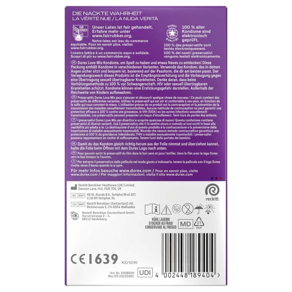 Durex Love Mix - kondomi paket - 18 komada