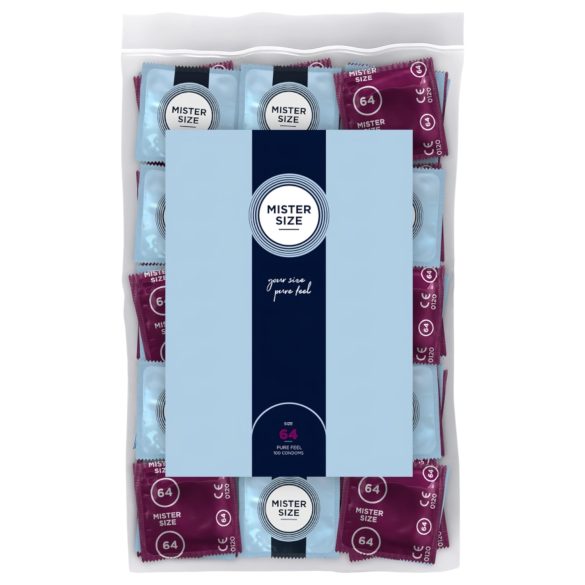 Mister Size - ekstra tanki kondom - 64mm - 100 komada