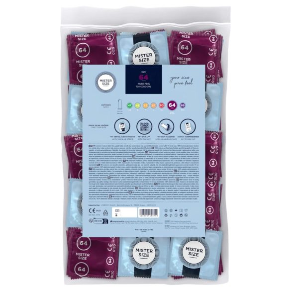 Mister Size - ekstra tanki kondom - 64mm - 100 komada