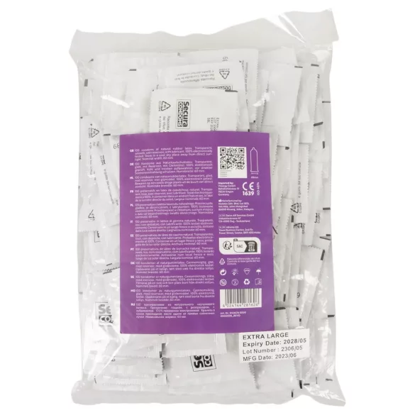 Secura Patlidžan - veliki kondom - 60mm - 100 kom