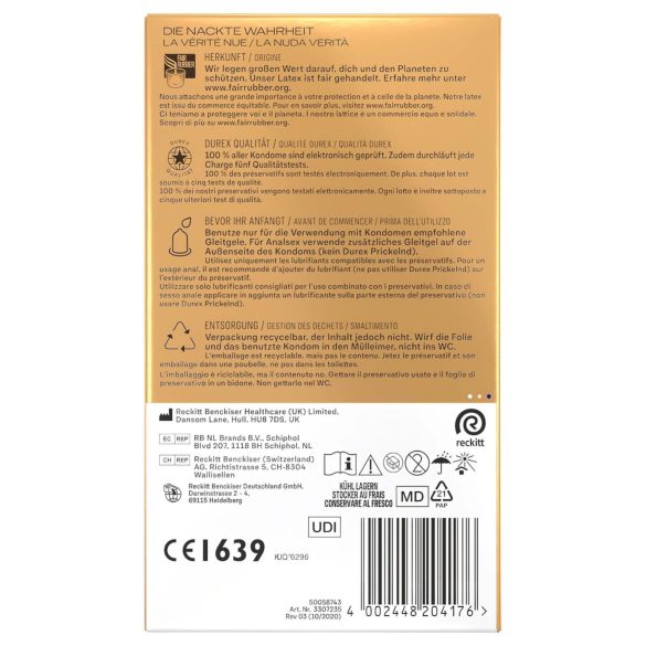 Durex Hautnah - kondom - dodatno podmazan - 10 komada
