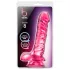 B Yours Basic 8 - realistični dildo s testisima - 23 cm - rozi