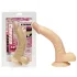 NMC - dildo s blago zakrivljenom osnovom - 19 cm - natur boja