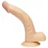 NMC - dildo s blago zakrivljenom osnovom - 19 cm - natur boja