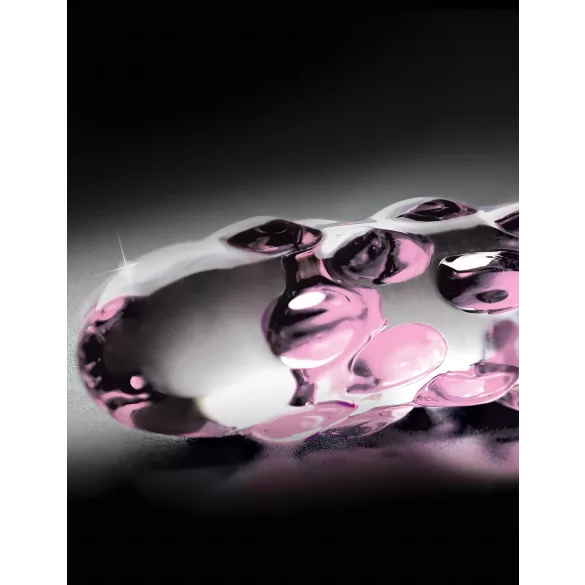 Icicles No. 7 - stakleni dildo s perlicama