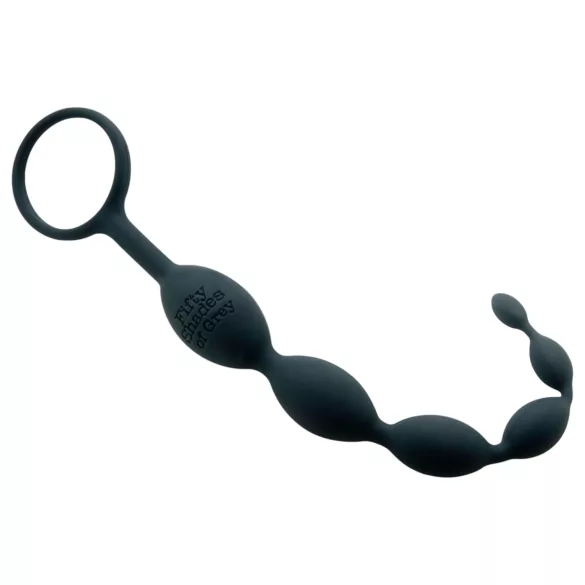 Fifty Shades of Grey - analni dildo s kuglicama - siva