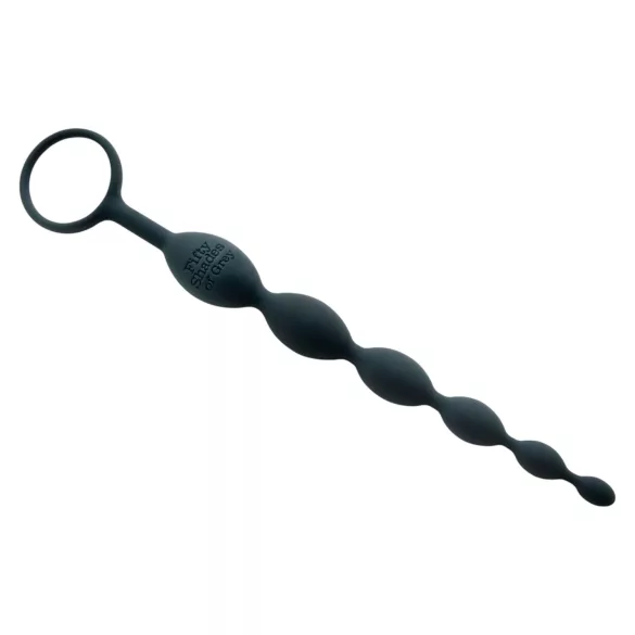 Fifty Shades of Grey - analni dildo s kuglicama - siva