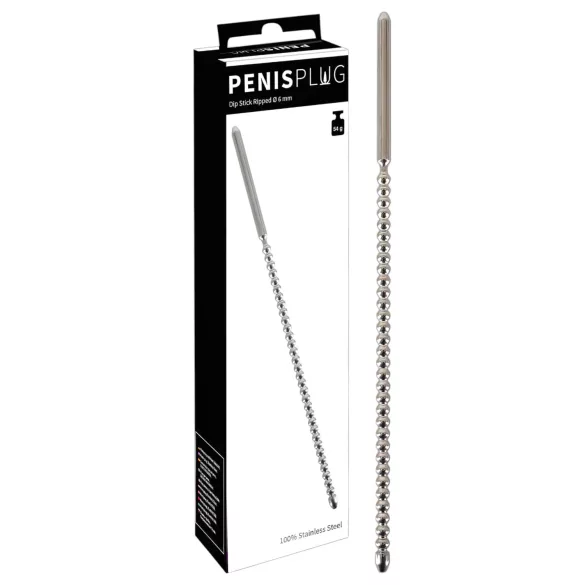 Sextreme - dilator za penis s kuglicama - metal - 0,6 cm