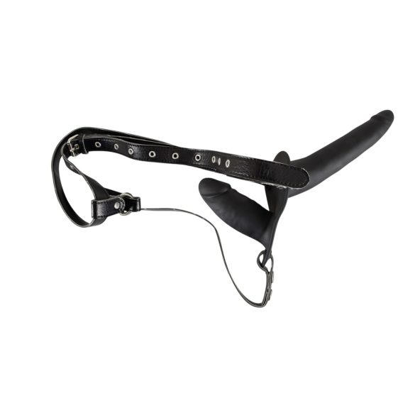 You2Toys - Strap-on dildo duo - silikon - crni