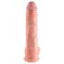 King Cock - realistični dildo s testisima - 25 cm - natur