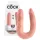 King Cock - dvostruki dildo - srednja veličina - natur