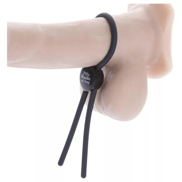 Fifty Shades of Grey - penis prsten - podesiv - sivi silikon