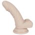 You2Toys - Silikonski dildo s vakuumom - mali (prirodni)