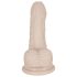 You2Toys - Silikonski dildo s vakuumom - mali (prirodni)