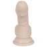 You2Toys - Silikonski dildo s vakuumom - mali (prirodni)
