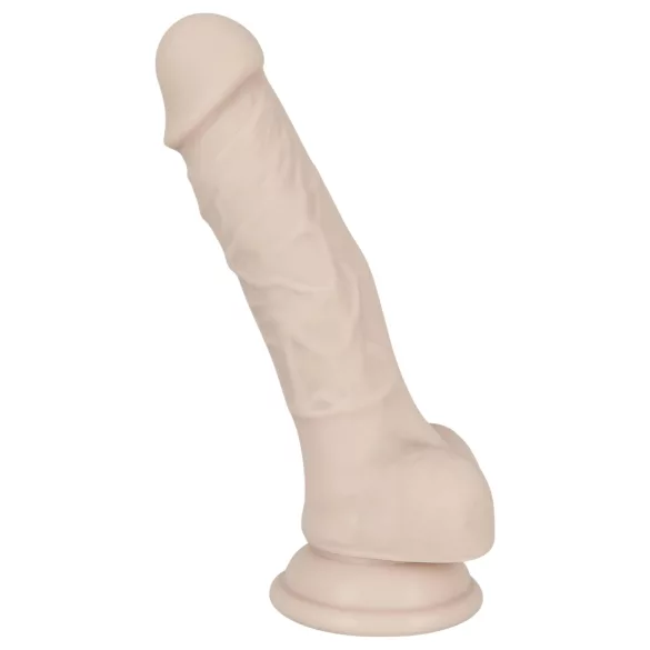You2Toys - silikonski dildo s vakuumskom čašicom - srednji (naturalan)