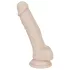 You2Toys - silikonski dildo s vakuumskom čašicom - srednji (naturalan)