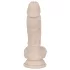 You2Toys - silikonski dildo s vakuumskom čašicom - srednji (naturalan)