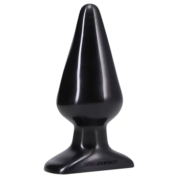 Doc Johnson - analni čep - veliki, klasični, crni - 14,5 cm