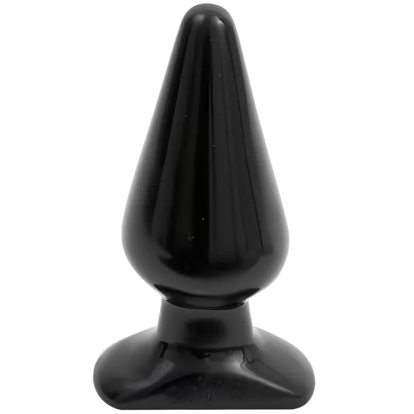 Doc Johnson - analni čep - veliki, klasični, crni - 14,5 cm