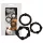 You2Toys - set prstenova za penis - 3 komada - crna
