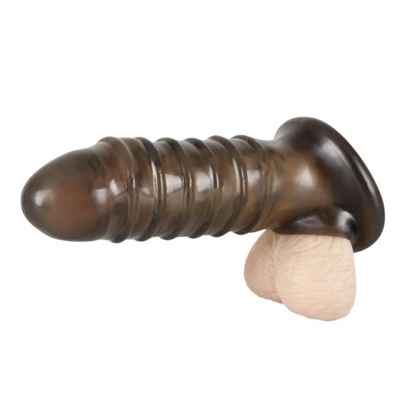 Rebel - penis rukav s rebrima - sivi