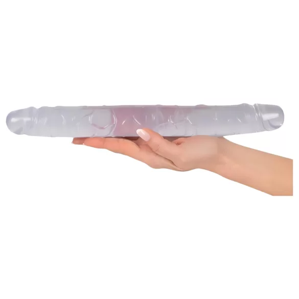 Kristal - dvostruki dildo - staklo - 34 cm