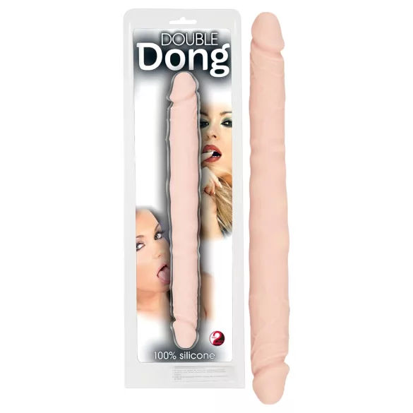 You2Toys - Double Dong - dildo od 100 % silikona (prirodne boje)