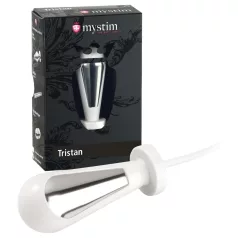mystim Tristan - elektro dildo za anus - bijela