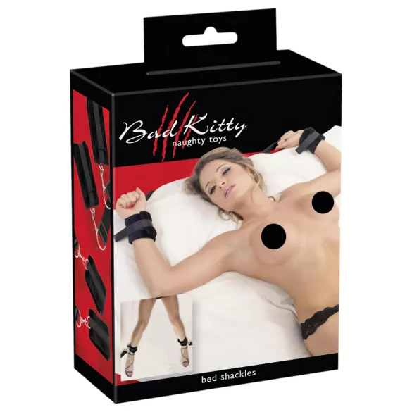 Bad Kitty - set za vezanje za krevet - pliš - 5 dijelova