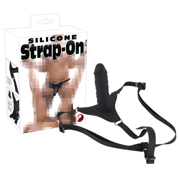 You2Toys - Strap-on dildo - silikon - crna