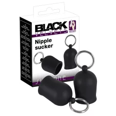   Black Velvets - pumpa za bradavice s metalnim prstenom - crna