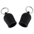 Black Velvets - sisaljka za bradavice s metalnim prstenom (crna)