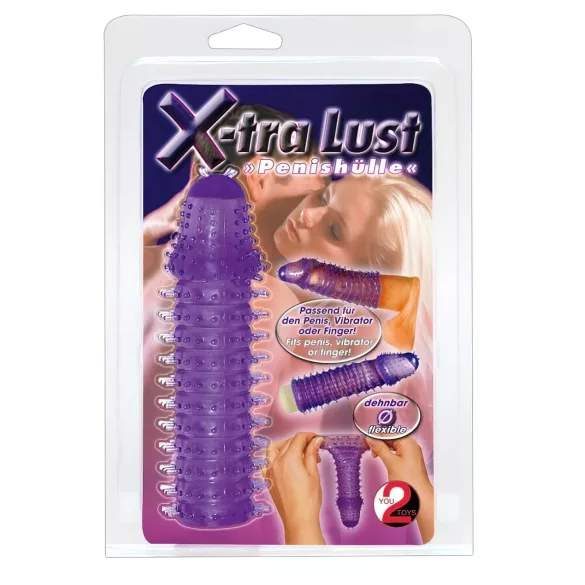 You2Toys - produžetak za penis - teksturirani - ljubičasti