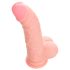 Medical - medicinski silikonski dildo (20cm) - prirodni