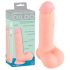 Medical - ravni medicinski silikonski dildo (20cm) - prirodna boja