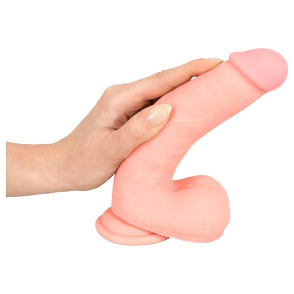 Medical - ravni medicinski silikonski dildo (20cm) - prirodna boja