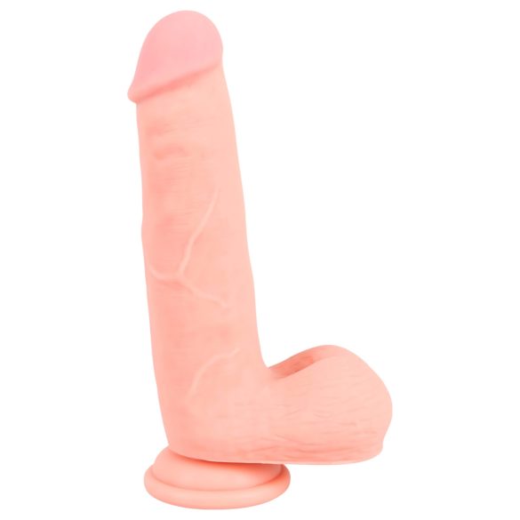 Medical - ravni medicinski silikonski dildo (20cm) - prirodna boja