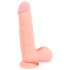 Medical - ravni medicinski silikonski dildo (20cm) - prirodna boja