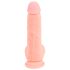 Medical - ravni medicinski silikonski dildo (20cm) - prirodna boja