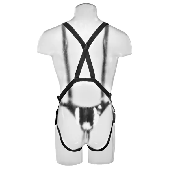King Cock - šuplji strap-on dildo s remenom - 28 cm