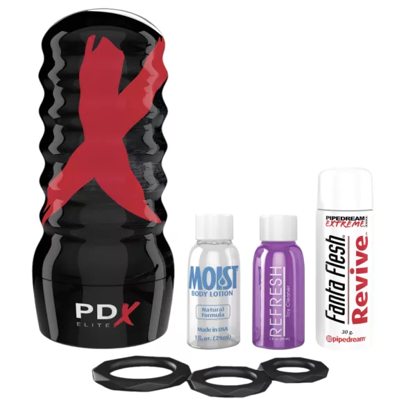 PDX Elite - masturbator na usisavanje - realistična vagina - natur